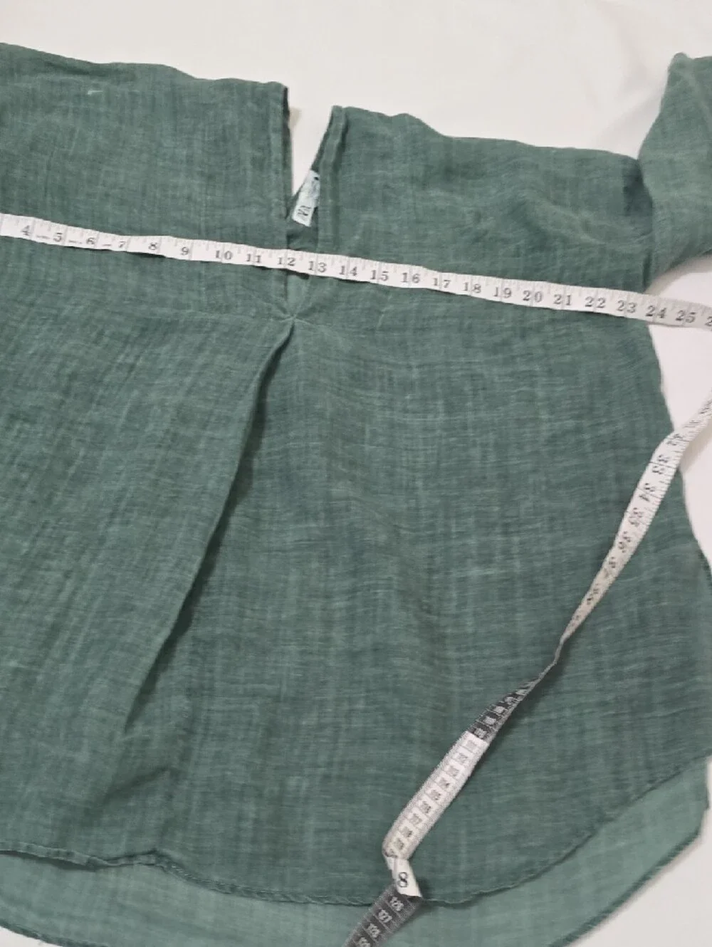 Zara Linen-Blend Relaxed Drawstring 2 Piece Set in Teal Green L‎